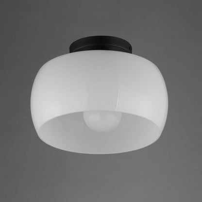 Maxim Lighting 26149WTNAB Glazed 1 Light Flush Mount Ceiling Light - Angled View