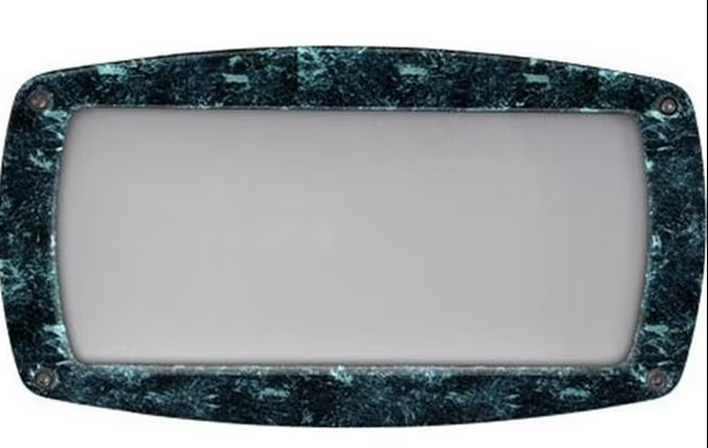 Dabmar Lighting DSL1016-L12-40K-VG G24 LED Cast Aluminium Open Face Step Light, Wattage 12W, Color Temperature 40K, Voltage 120V-277V, Verde Green