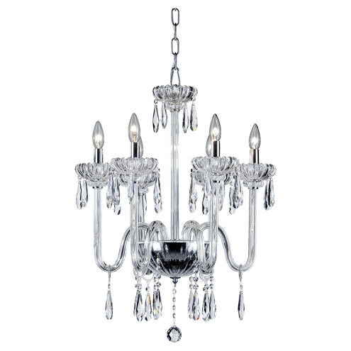 Eurofase Lighting 26237-015 Villa 6 Light 22 inch Chrome Chandelier Ceiling Light