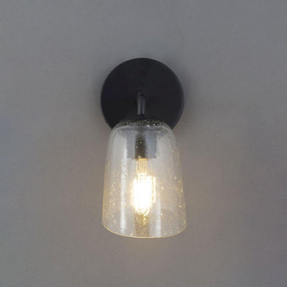 Maxim Lighting 26260SSDBZ Keppe Wall Sconce Illuminated Seeded Glass