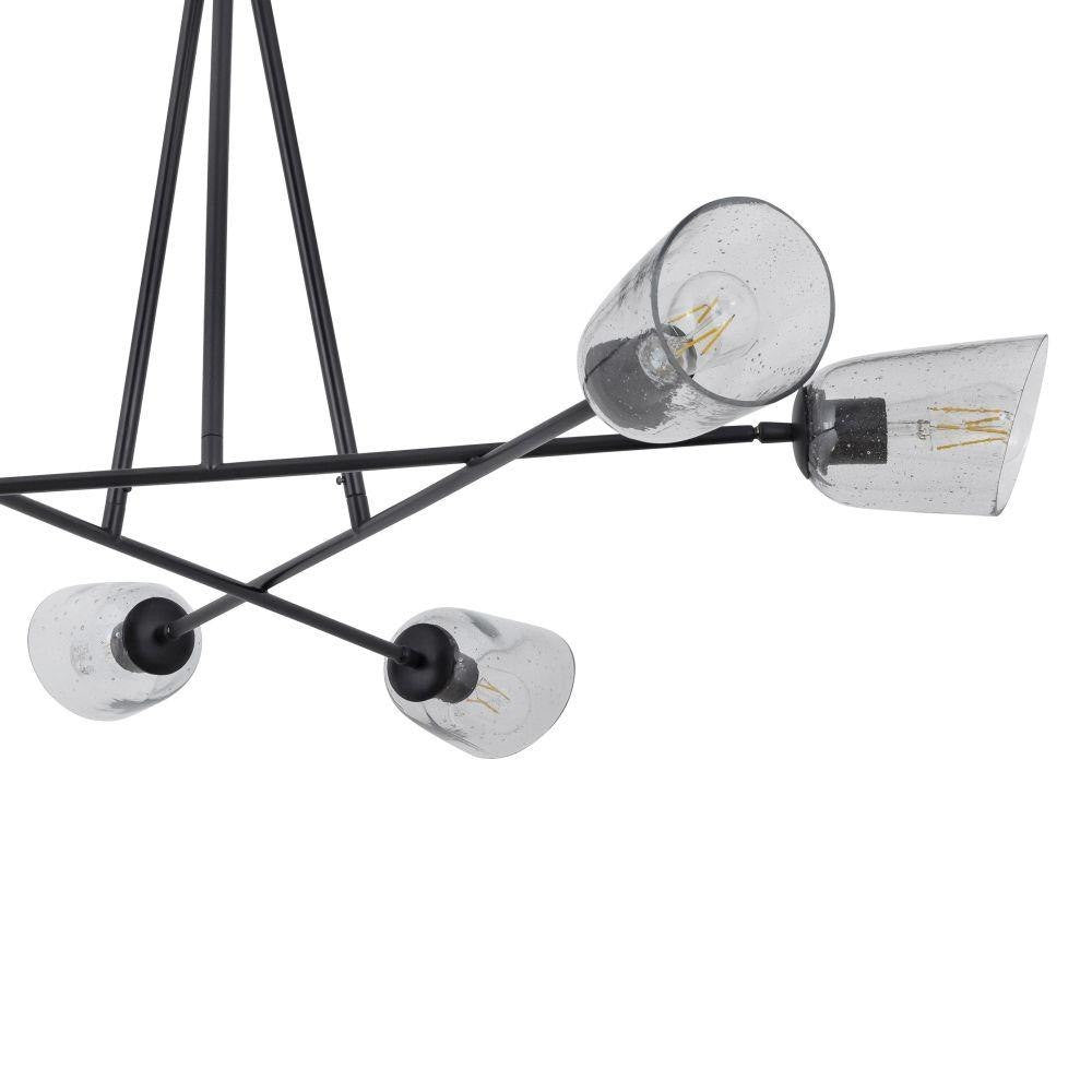 Maxim Lighting 26266SSDBZ Keppe 6 Light Dark Bronze Chandelier - Detail Close-up View