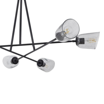 Maxim Lighting 26266SSDBZ Keppe 6 Light Dark Bronze Chandelier - Detail Close-up View