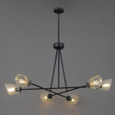 Maxim Lighting 26266SSDBZ Keppe 6 Light Dark Bronze Chandelier - Lifestyle Ambient View