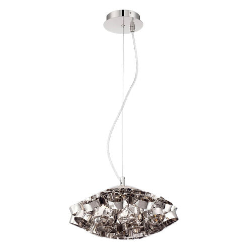Eurofase Lighting 26332-017 Grace 3 Light 14 inch Polished Nickel Chandelier Ceiling Light