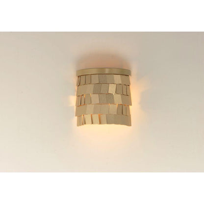 Maxim Lighting 26362CHPGLD Glamour Wall Sconce Installed on Wall - Lit