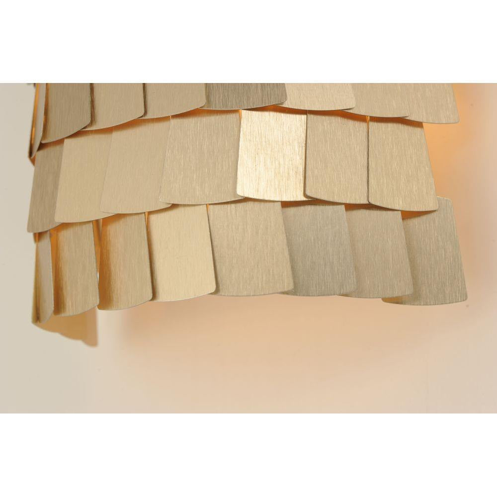 Maxim Lighting 26362CHPGLD Glamour Wall Sconce Aluminum Panel Detail Close-Up