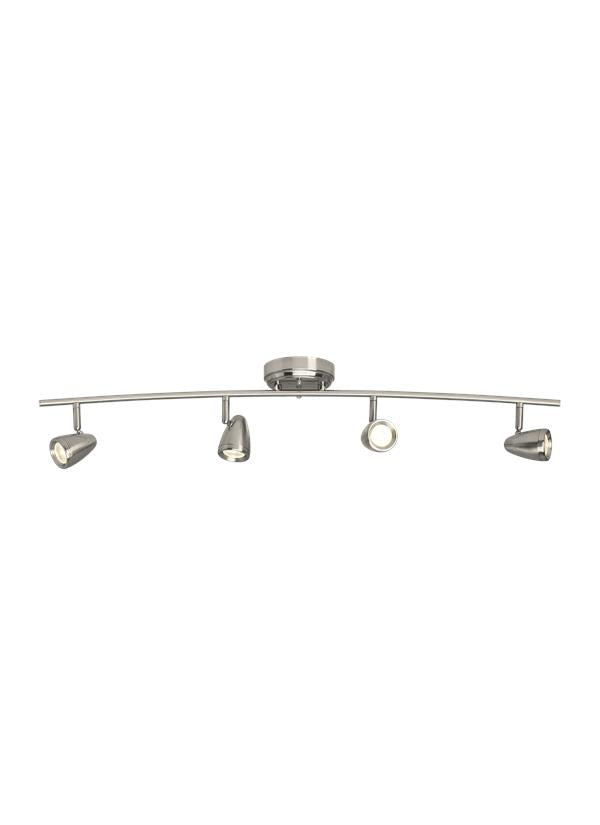 Generation Lighting Talida 4 light brushed nickel LED track light