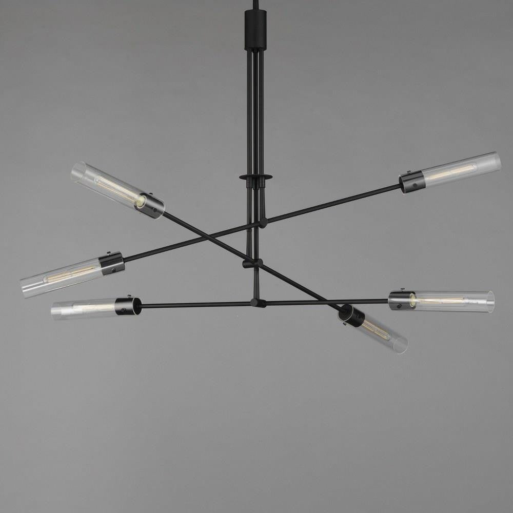 Maxim Lighting 26376CLNAB Equilibrium 6 Light Pendant - Close Angle View