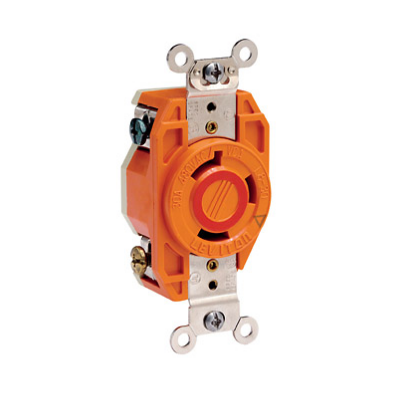 Leviton 2640-IG 30 Amp, 480 Volt, Flush Mount Locking Receptacle, Industrial Grade