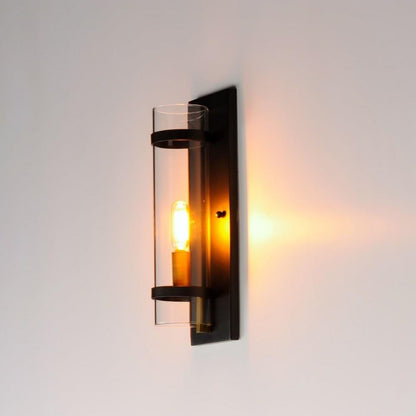Maxim Lighting 2640BKAB Capitol Wall Sconce Illuminated - Lifestyle Shot