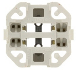 Leviton 26725-423 Vertical Snap-in (bottom) Fluorescent Lampholder, 26/32W Lamps w/ G24Q-3/GX24Q-3 Base, 75w-600v