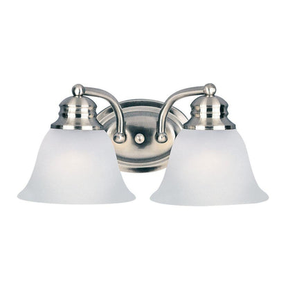 Maxim Lighting 2687FTSN Malaga 2 Light Satin Nickel Bath Vanity Wall Light