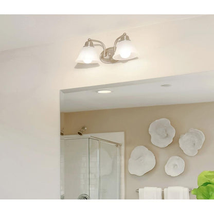 Maxim Lighting 2687FTSN Malaga Bath Vanity Wall Light Installed in Bathroom