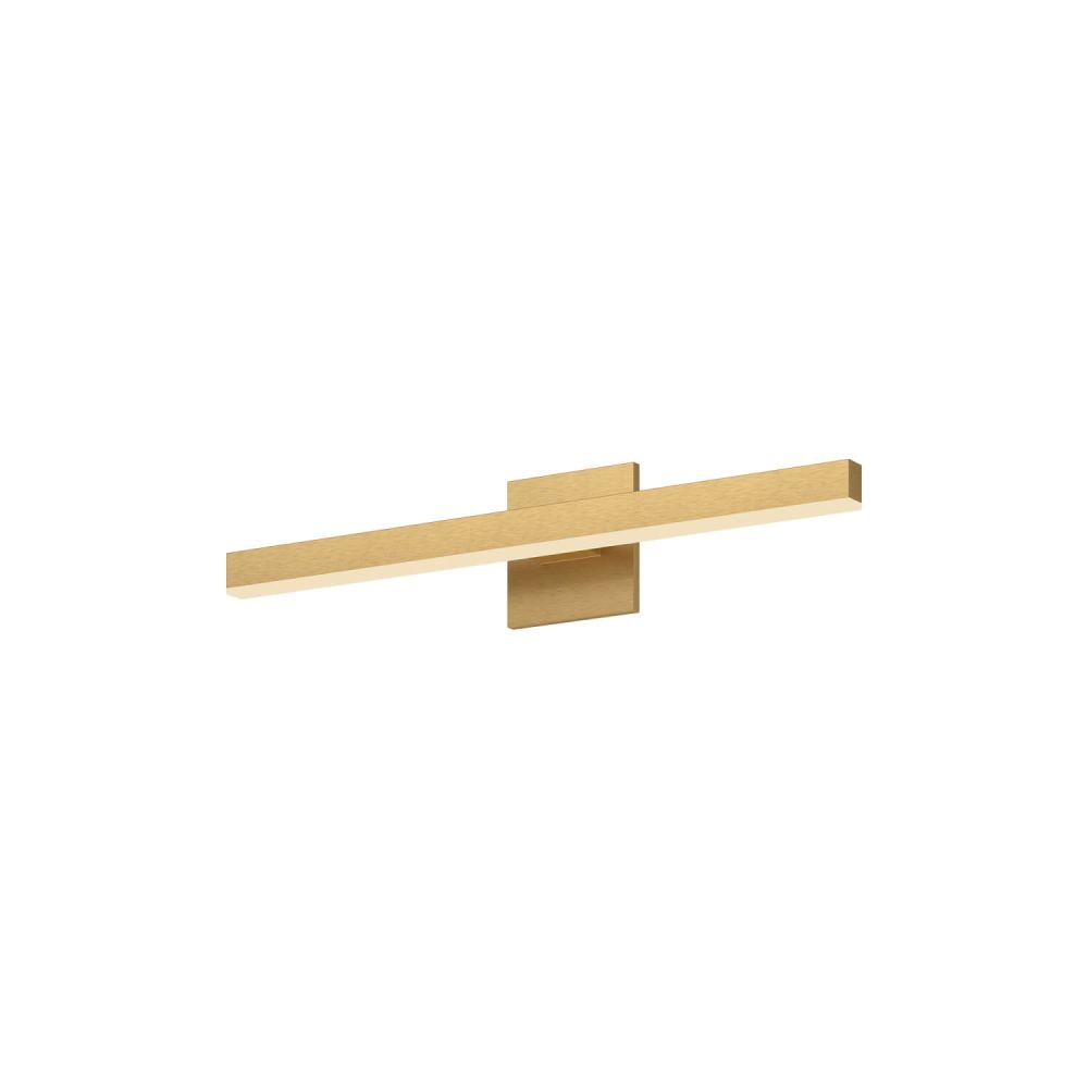 Kuzco Lighting VL10323-BG-2700K Vega 23 inch LED Bath Vanity Light in Brushed Gold with White Acrylic Diffuser, Wattage 16W, Color Temperature 2700K
