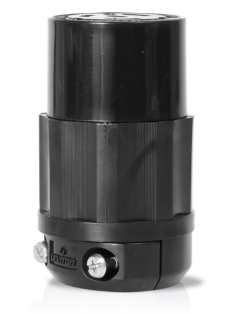 Leviton 2723-B Locking Connector, 30A, 250V Industrial Grade, Black Finish