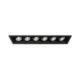 Eurofase Lighting TE166A-01 LED Recessed Light with Trims, 6-Light, PAR20, Wattage 200W, Voltage 120V, Black/Black