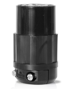Leviton 2733-B Locking Connector, 30A, 480V Industrial Grade, Black Finish