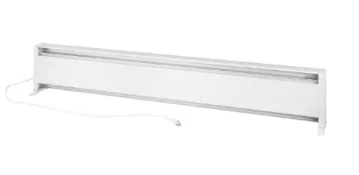 Cadet 13469-1 5-ft SoftHeat Portable Baseboard Heater w/ Plug, Wattage 1500W, 12.5A, Voltage 120V, White