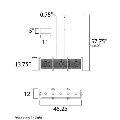 Boundry 27567BKBWAB dimensional diagram