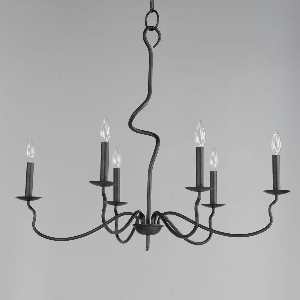 Maxim Lighting 27706BO Padrona Black Oxide Chandelier - Side View