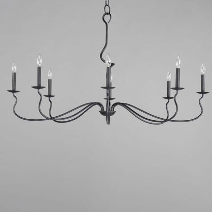 Maxim Lighting 27708BO Padrona 8 Light Black Oxide Chandelier - Angled Detail View