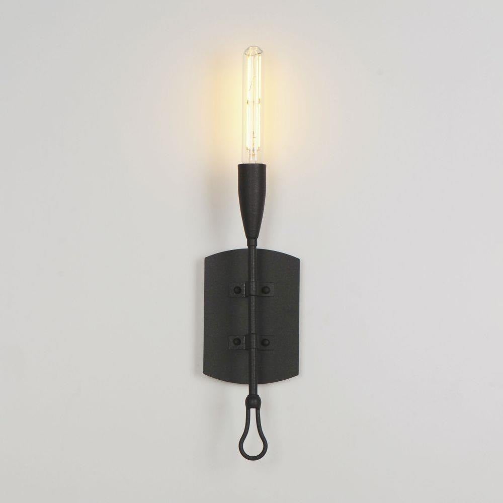 Maxim Lighting 27710AR Pioneer 1 Light Anthracite Wall Sconce Illuminated on Wall