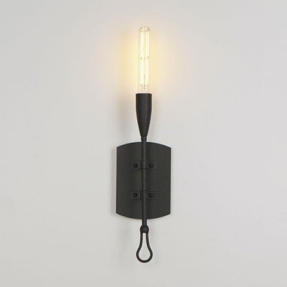 Maxim Lighting 27710AR Pioneer 1 Light Anthracite Wall Sconce Illuminated on Wall