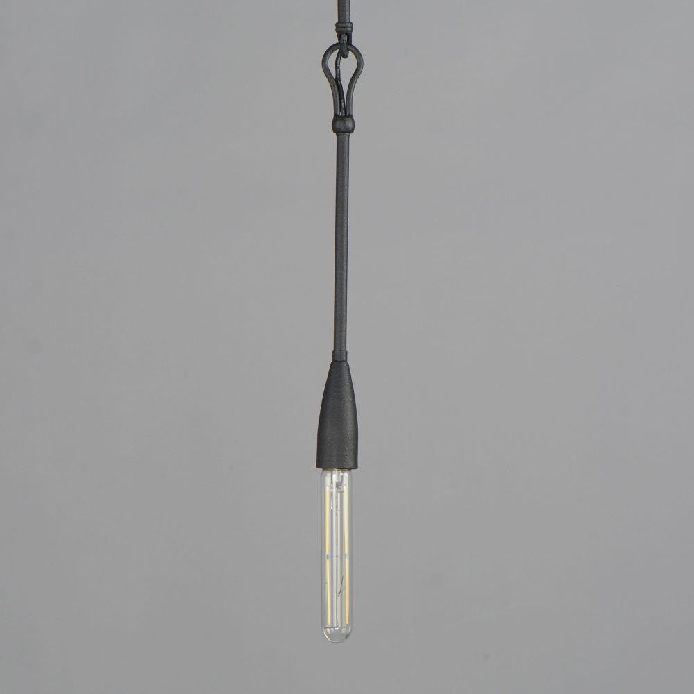 Maxim Lighting 27711AR Pioneer Anthracite Mini Pendant Forged Iron Hook Detail