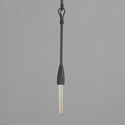 Maxim Lighting 27711AR Pioneer Anthracite Mini Pendant Forged Iron Hook Detail