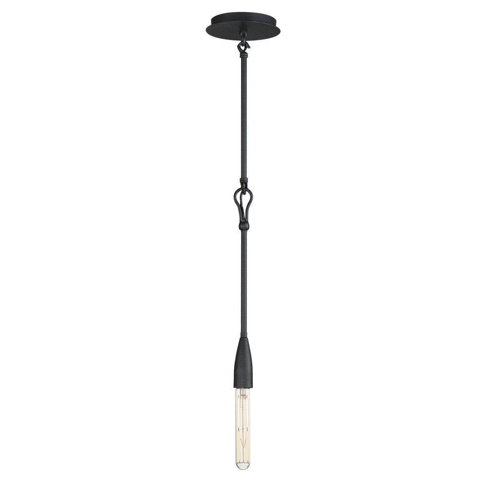 Maxim Lighting 27711AR Pioneer 1 Light Anthracite Mini Pendant White Background