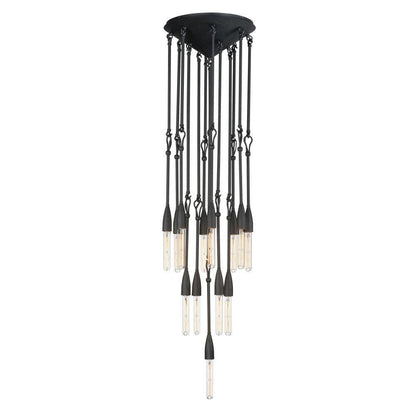 Maxim Lighting 27719AR Pioneer 13 Light Anthracite Pendant Ceiling Light - full view on white background