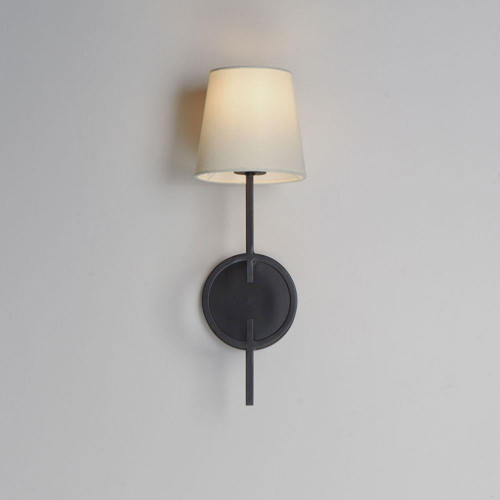 Maxim Lighting 27721OFCHL Paoli 1 Light Charcoal Bronze Wall Sconce - Illuminated Lifestyle View