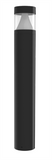 Westgate BOL-42-R-C-C-MCTP-BK 42" Round Flat Top Bollard LED, Selectable Wattage, Multi-Color Temperature, Voltage 120-277VAC, Black Finish