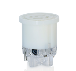 Leviton 27W76-IN 20A, 480 Volt, NEMA L16-20R, 3P, 4W, Replacement Interior for Locking Connector, For use w/ Wetguard device only
