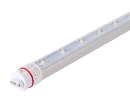 Keystone KT-LED7T8-30P1S-865-D /G2 30" LED Sign Tube, Single Sided Output And Rotatable R17D End Caps, Wattage 7W, Voltage 120V-277V, Color Temperature 6500K, Clear
