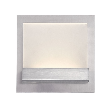 Eurofase Lighting 28023-012 Harmen - 1 Light LED Wall Sconce - 120V - 5W - 350 Lumens - 3000K - Satin Nickel Finish - Frosted Acrylic Shade