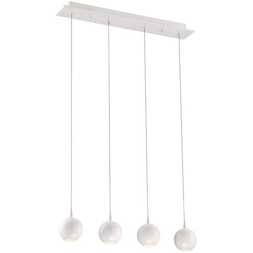 Eurofase Lighting 28167-013 Patruno LED 26 inch 4 Lights Matte White Chandelier Ceiling Light