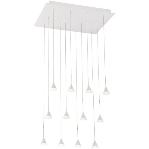 Eurofase Lighting 28176-015 Albion LED 19 inch White Chandelier Ceiling Light