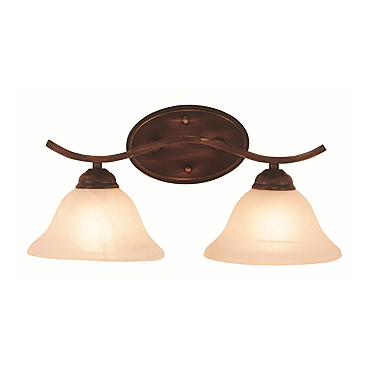 Trans Globe Lighting 2826 ROB Hollyslope 2 light rubbed oil bronze bath vanity wall light