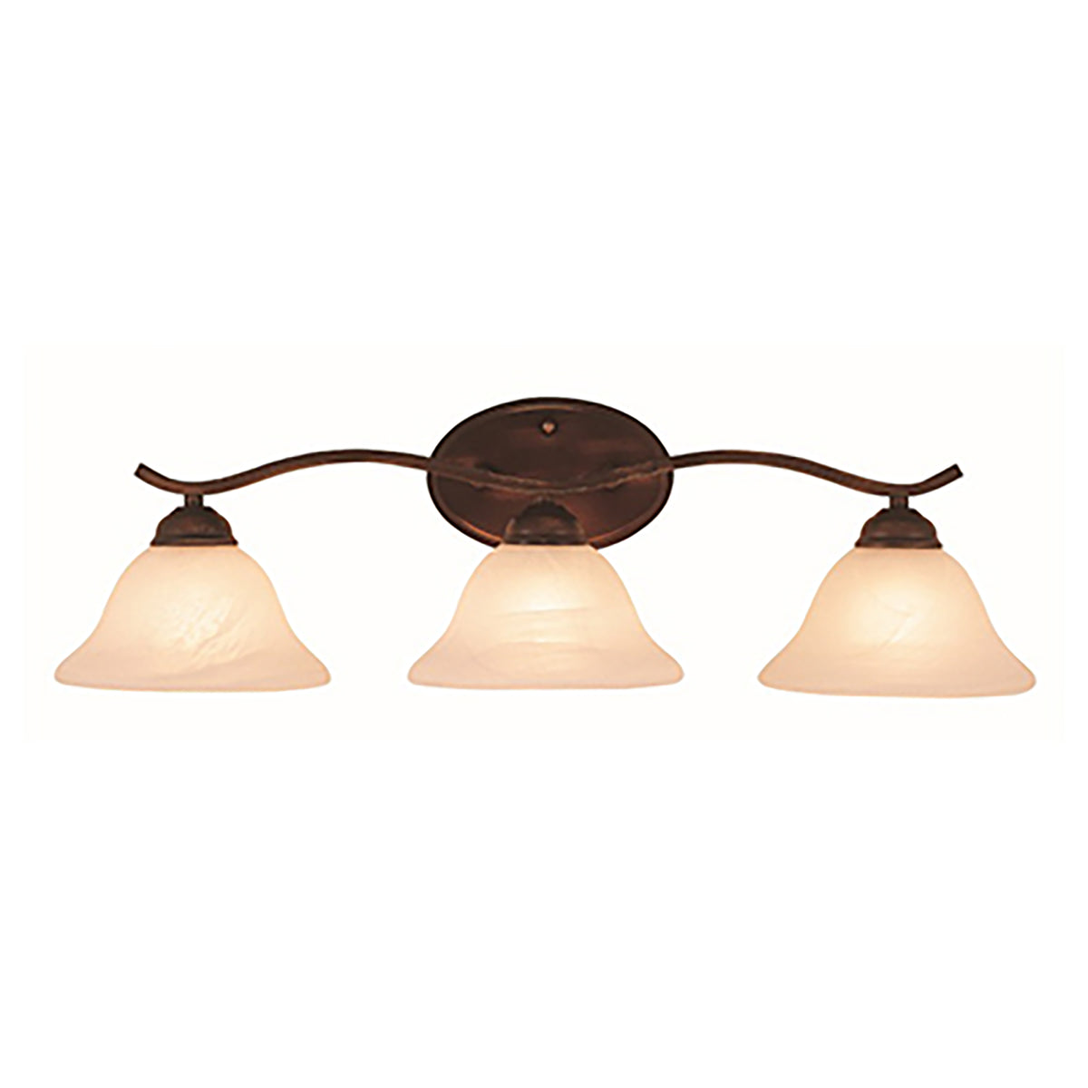 Trans Globe Lighting 2827 ROB Hollyslope 3 Light Rubbed Oil Bronze Bath Vanity Wall Light