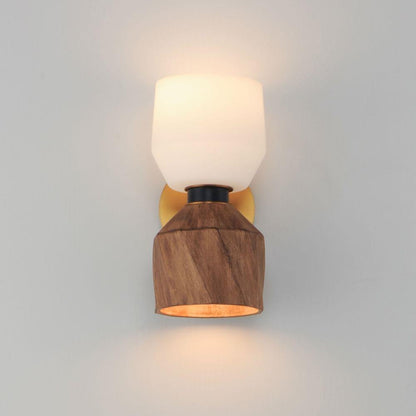 Maxim Lighting 28271DBZAB Akimbo 2 Light Wall Sconce in Dark Bronze and Antique Brass - Illuminated View