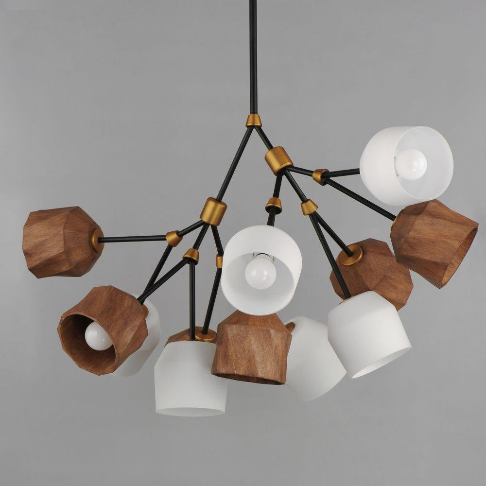 Maxim Lighting 28278DBZAB Akimbo Pendant alternate angle view lit