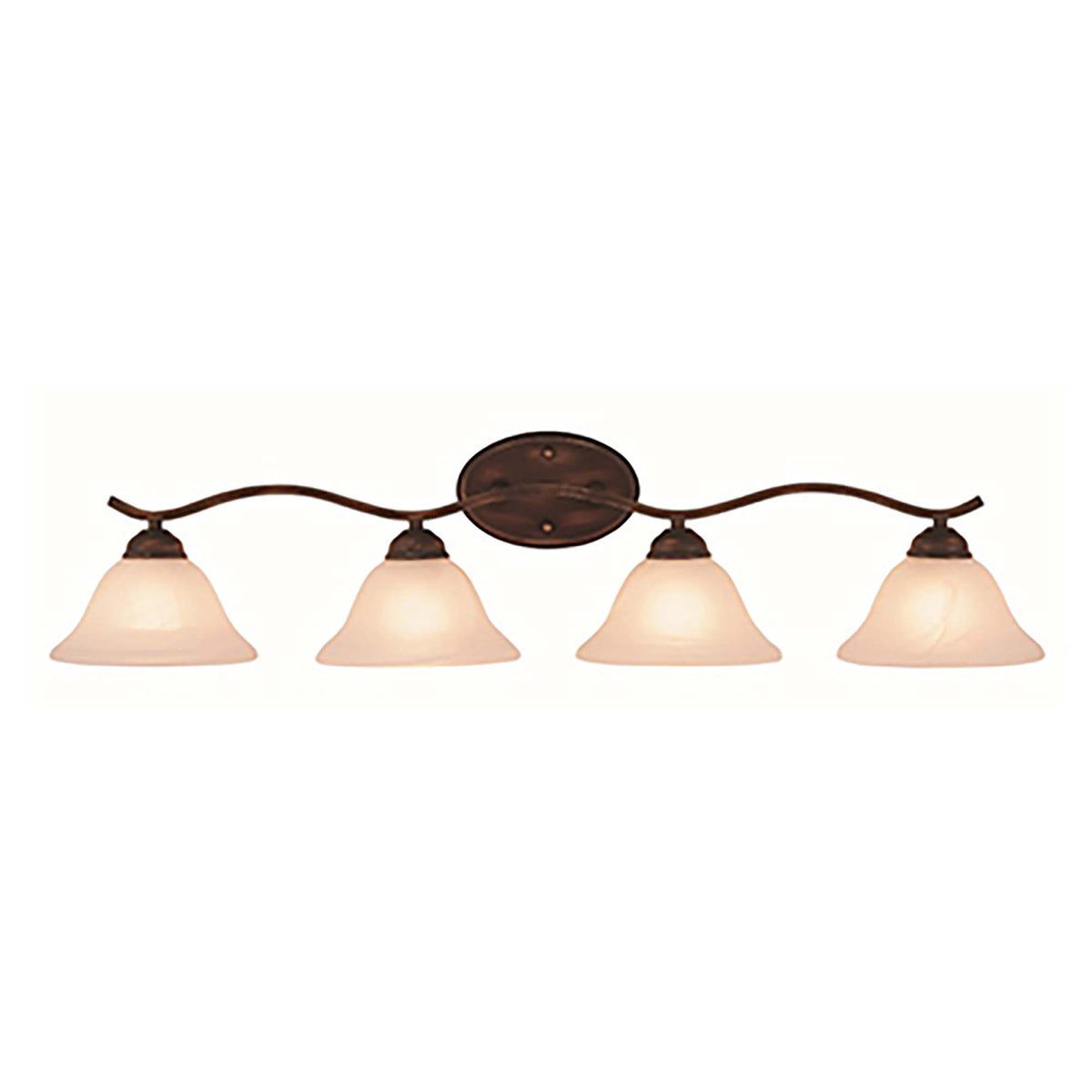 Trans Globe Lighting 2828 ROB Hollyslope 4 light rubbed oil bronze bath vanity wall light