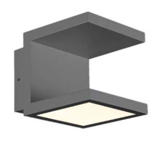 Eurofase Lighting 28284-024 Rail LED Outdoor Wall Sconce, Graphite Gray Finish