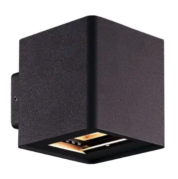 Eurofase Lighting 28285-043 LED Crest Outdoor Wall Mount, Lumens 620 lm, Color Temperature 3000K, 5W, 120V, Black Finish