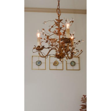 Maxim Lighting 2850OI Elegante Mini Chandelier Lifestyle Room Setting Angle View
