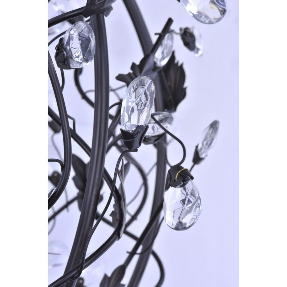 Maxim Lighting 2850EG Elegante Crystal and Leaf Detail Close-Up