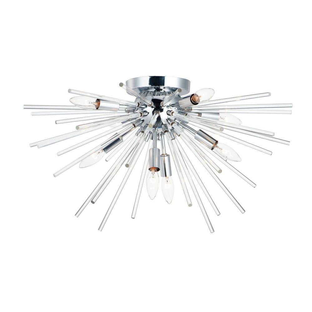 Maxim Lighting 28660CLPC Polaris 8 Light Polished Chrome Semi-Flush Ceiling Light - Full View