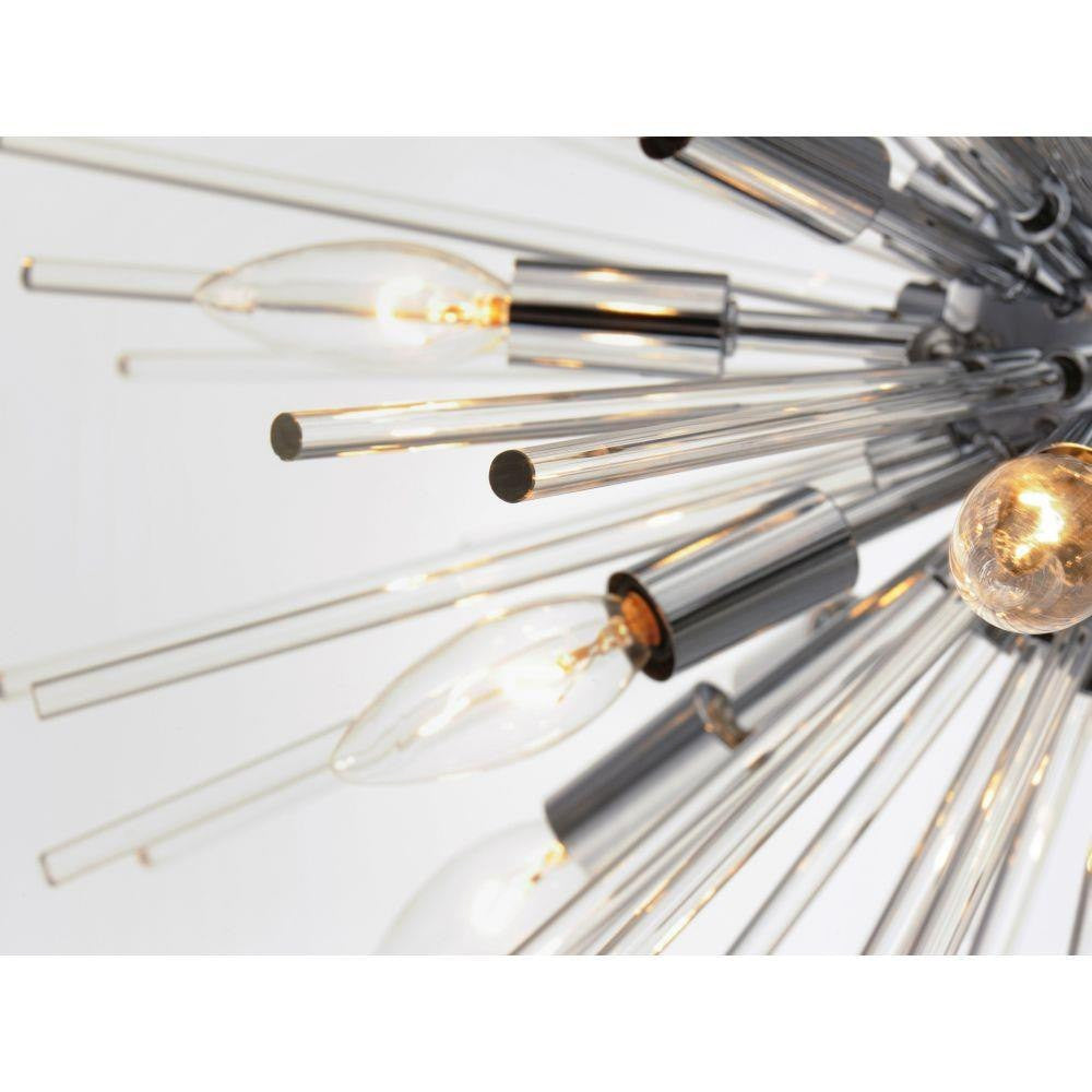 Maxim Lighting 28660CLPC Polaris Semi-Flush Mount - Polished Chrome Hardware and Bulb Detail