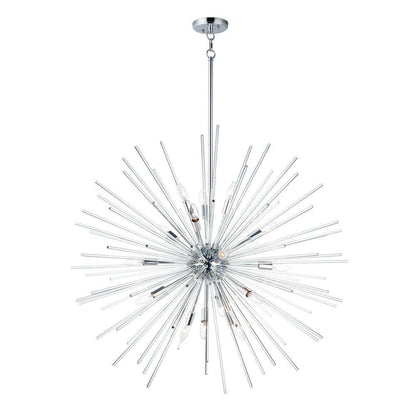 Maxim Lighting 28666CLPC Polaris 16 Light Polished Chrome Sputnik Pendant Ceiling Light - full product view on white background
